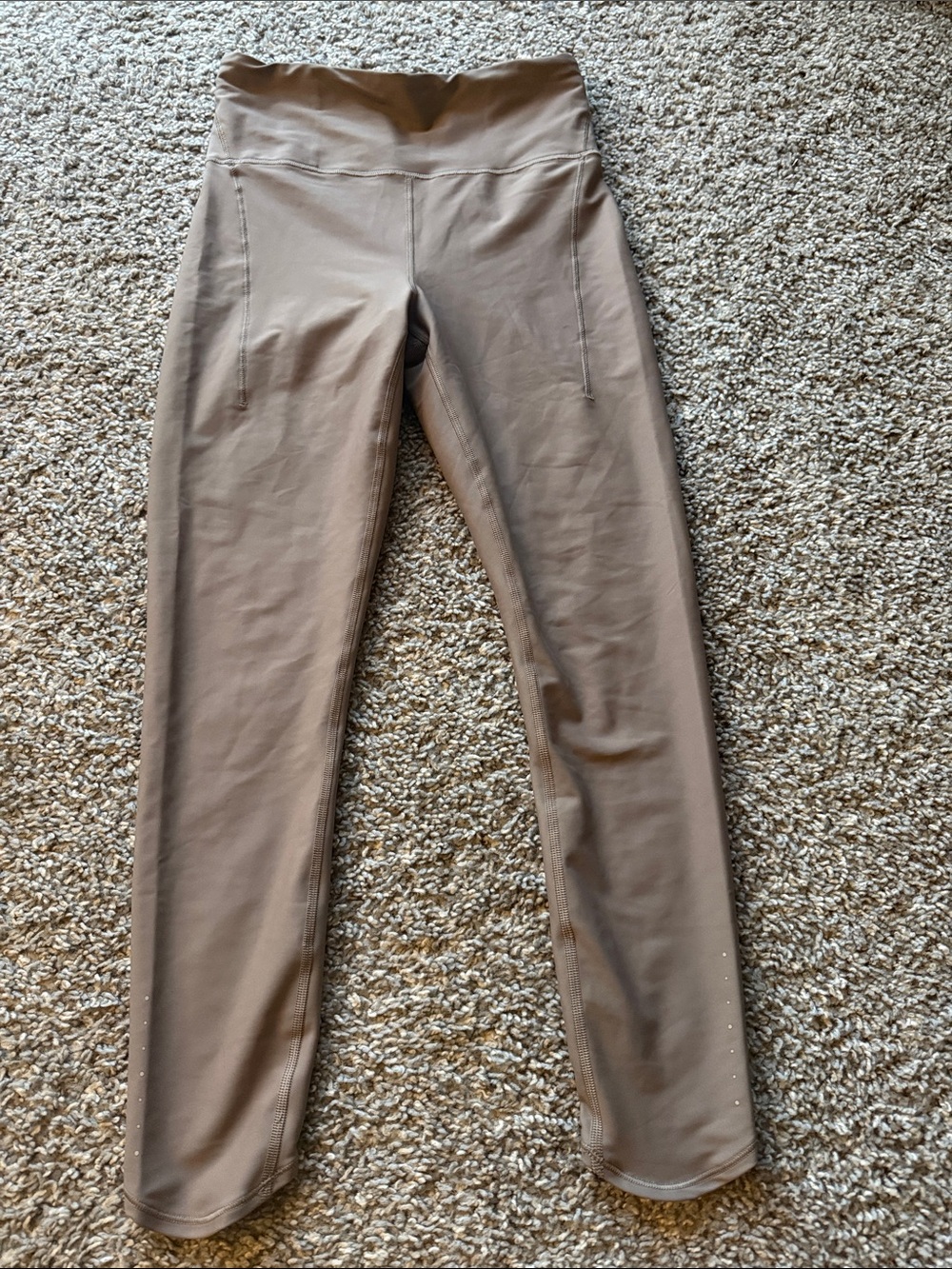 Athleta High-Rise Leggings in Taupe Brown